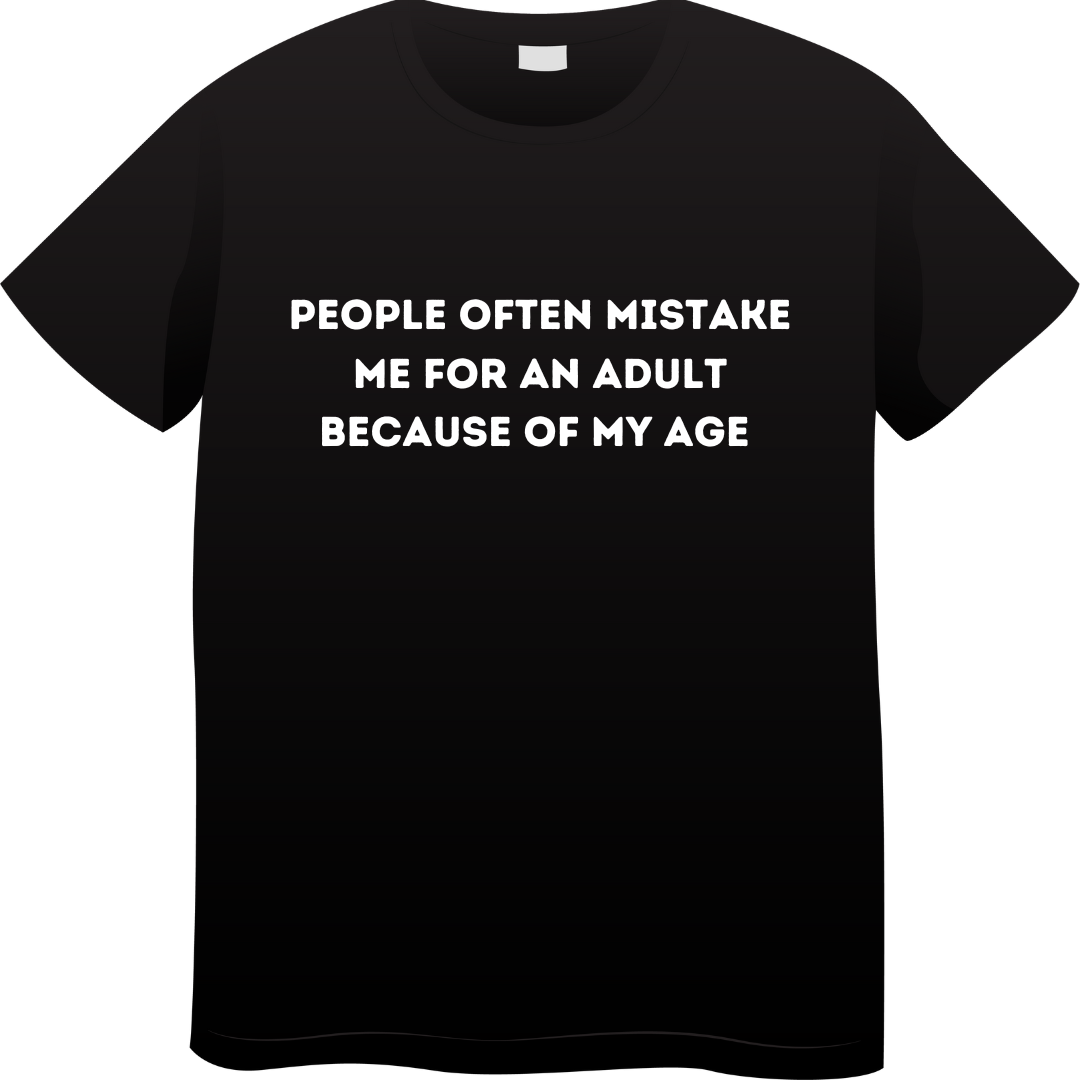 Mistake me for an adult (Black)