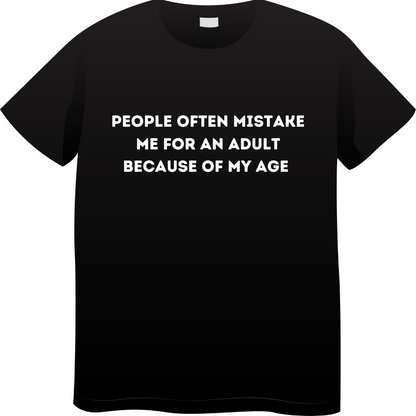 Mistake me for an adult (Black)