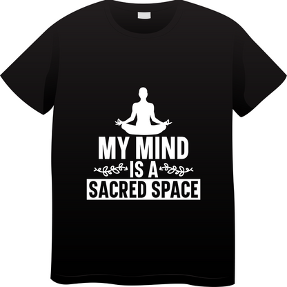 My mind is a sacred space (Black)