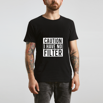 Caution no filter (Black)