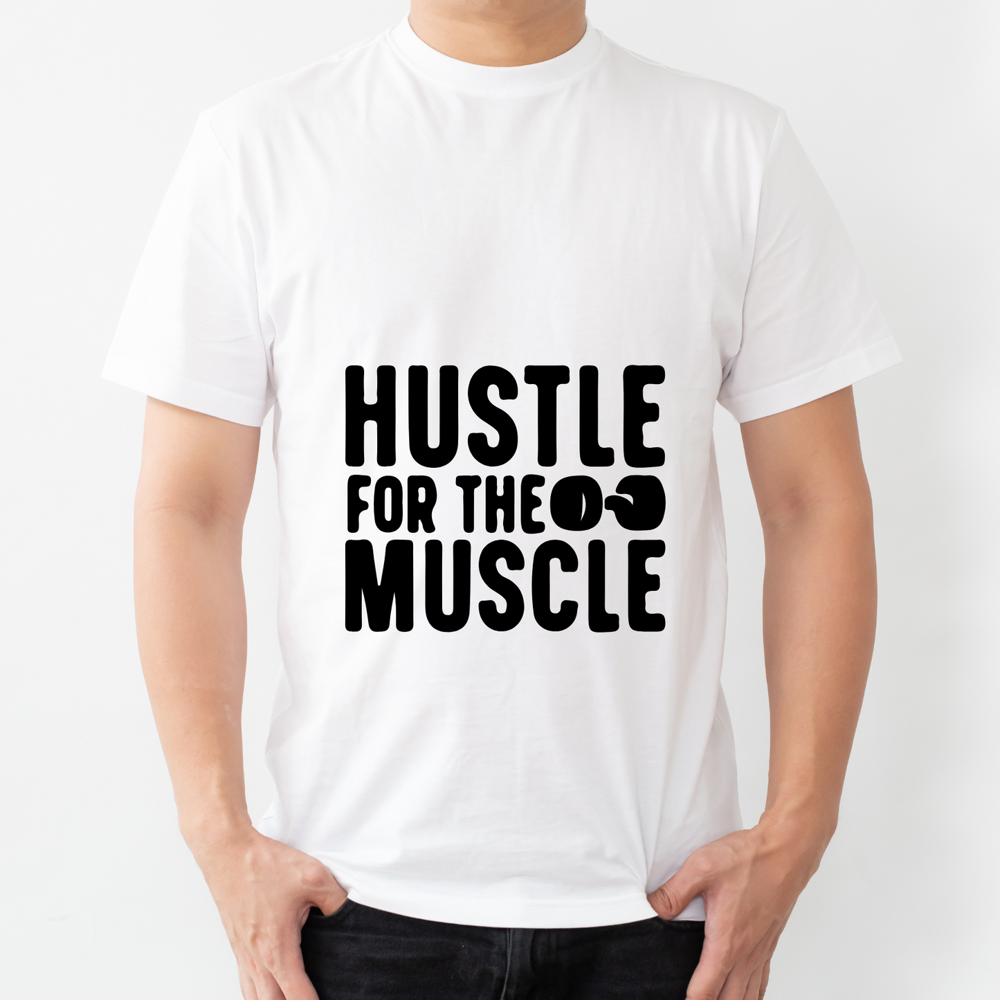 Hustle for the muscle (White)
