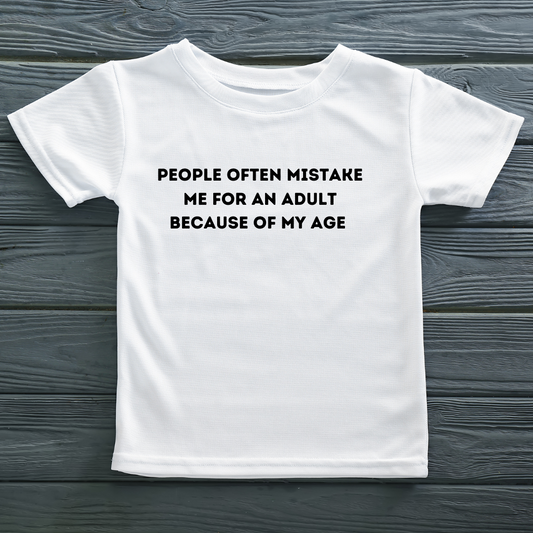 Mistake me for an adult (White)